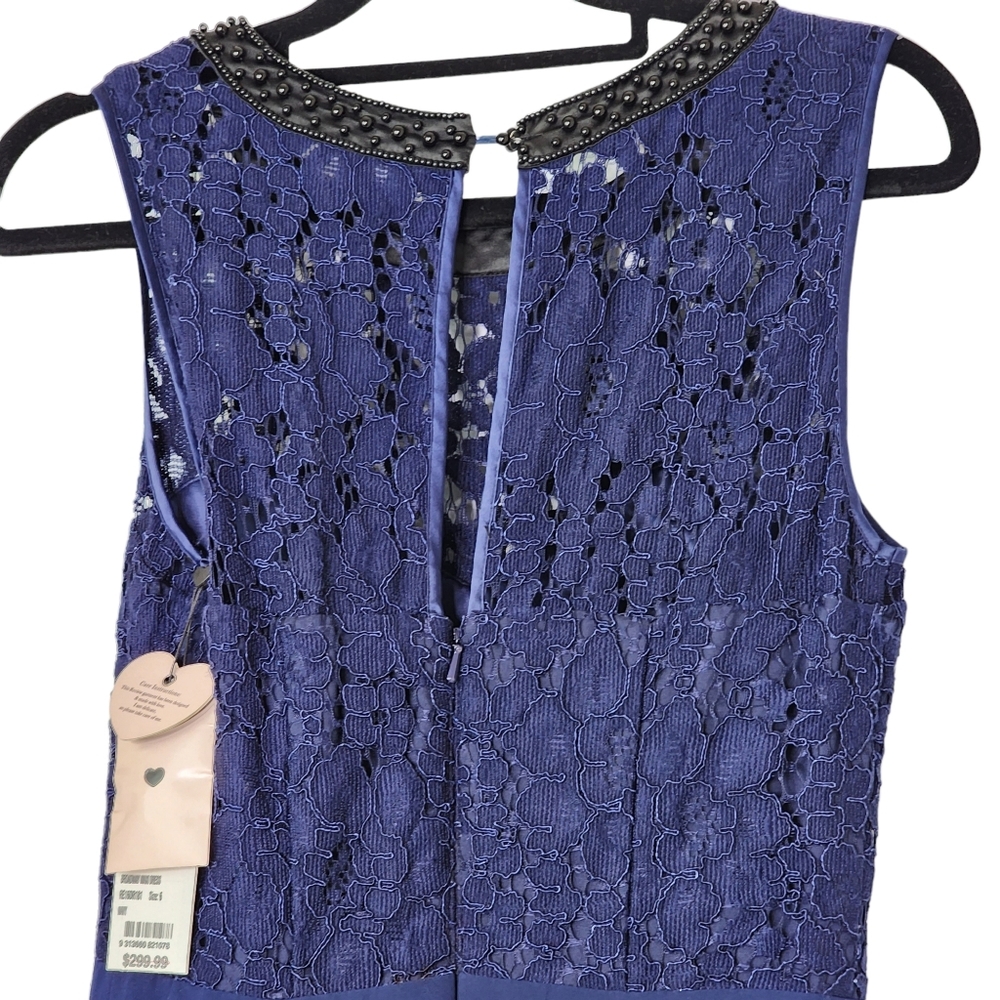 Review long formal dress Broadway Blue gown maxi size 6 - Picture 7 of 14